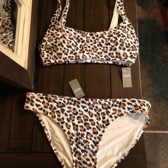 COPY - Aerie Leopard Scoop Bikini - Picture 2 of 4
